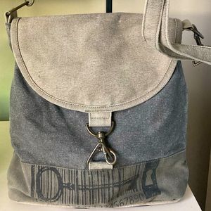 Mona B Upcycled Canvas Collection Crossbody Bag